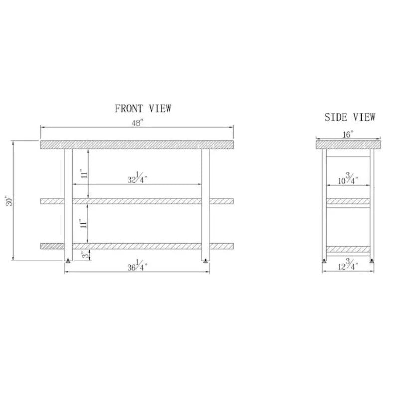 ALEZZI Entryway Lounge Living Room Console Table